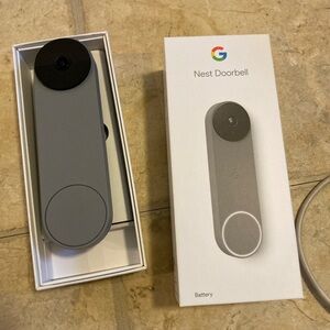 Google Nest Rechargeable Doorbell in Sleek Gray Finish